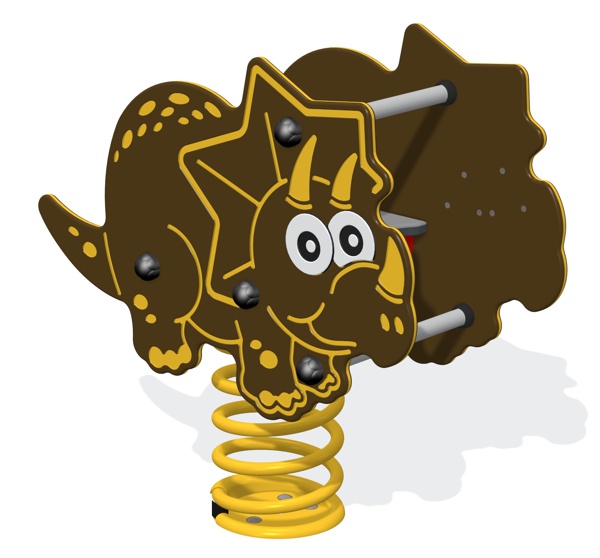 Sit in Triceratops Spring Rocker